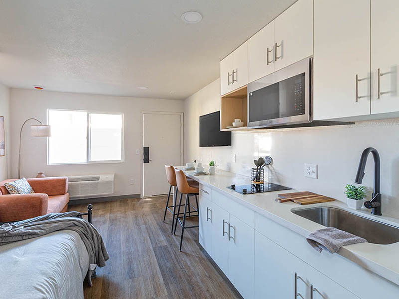 Fully Equipped Kitchen | Oslo on 6th Apartments