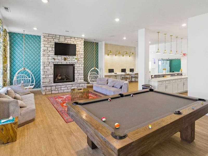 Pool Table | The Monarch on East Broad Apartments