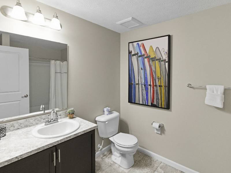Bathroom Vanity | The Monarch on East Broad Apartments