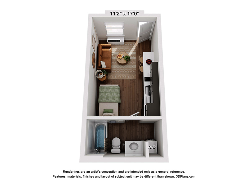 Meadow floor plan at Oslo Apartments