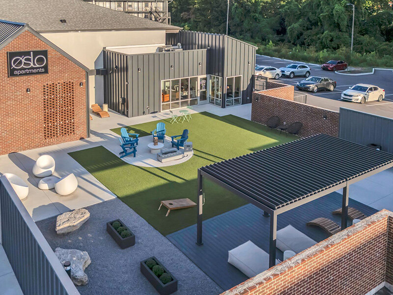 Courtyard | The Oslo Apartments