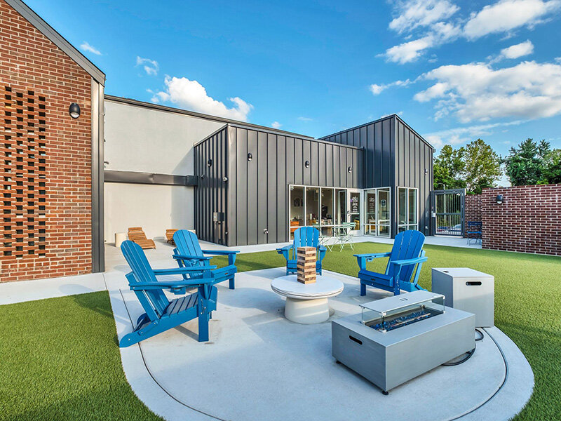 Fire Pit Seating | The Oslo Apartments