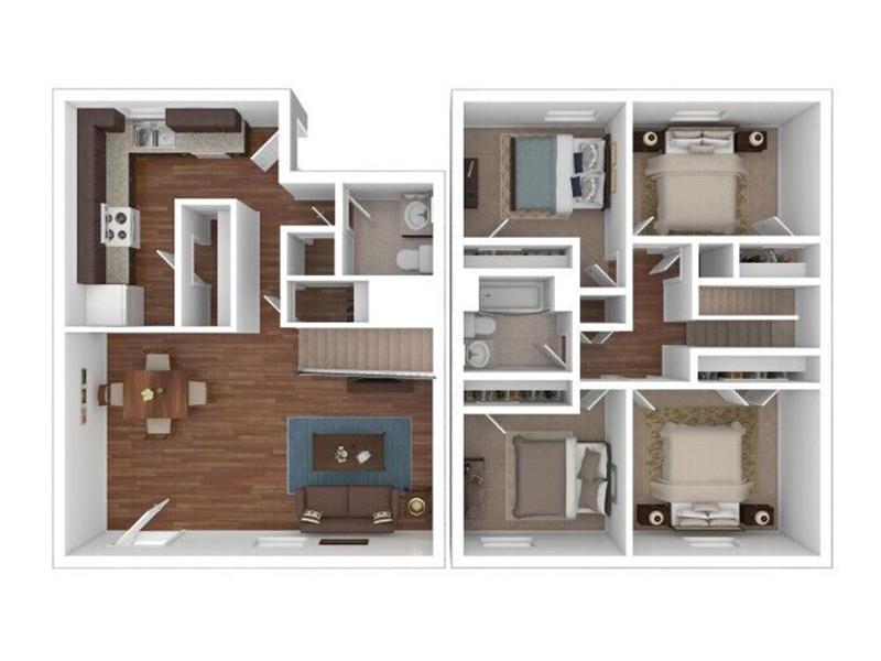 Apartments for Rent in Athens, GA Floor Plans at Pinewood