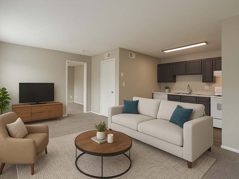 Model Front Room | Timber Pointe Apartments