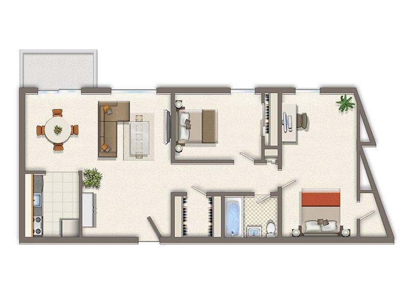 Park Tanglewood Apartments Floor Plan 2 Bedroom