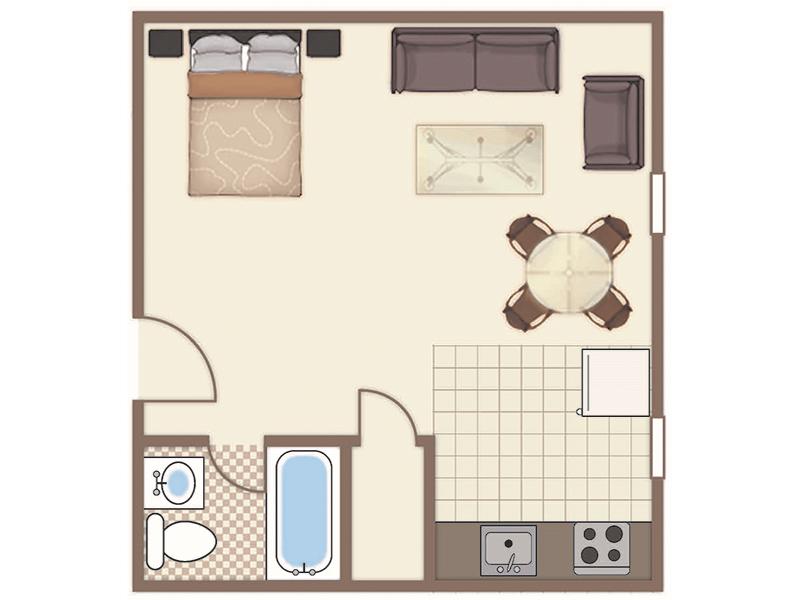 Park Tanglewood Apartments Floor Plan Studio