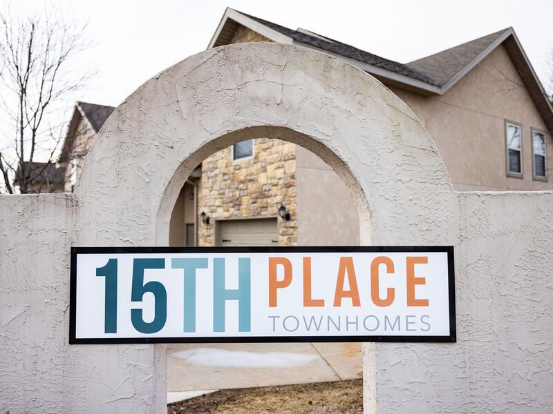 Welcome Sign | 15th Place Townhomes