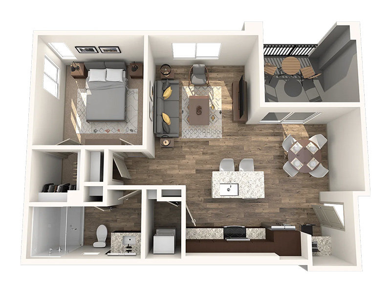 Loft-726 Floorplan at The Landing at Fiesta Village