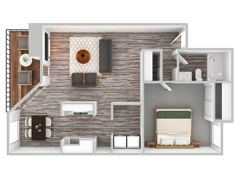 1x1-782 Floorplan at Veri on Cascade