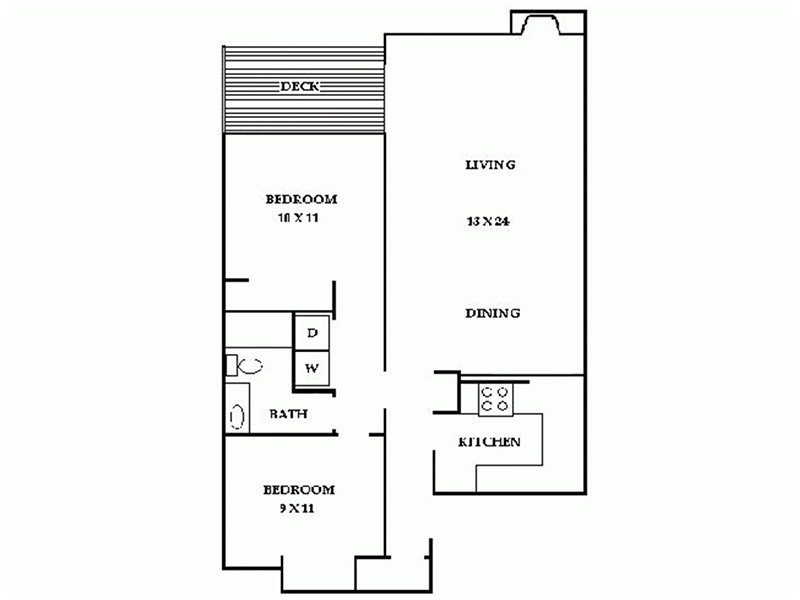 2x1-991 Floorplan at Veri on Cascade