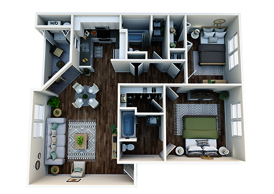 Floorplan for Astero Mesa West Apartments