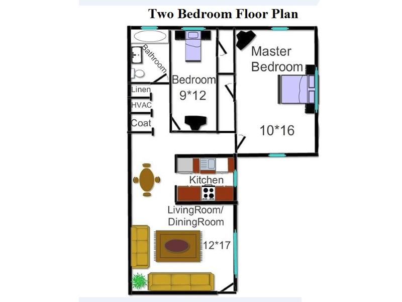 Parkwood Apartments Floor Plan 2 Bedroom