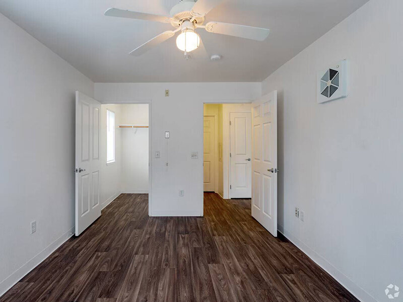 Renovated Bedroom with Ceiling Fan | Summercrest Villas