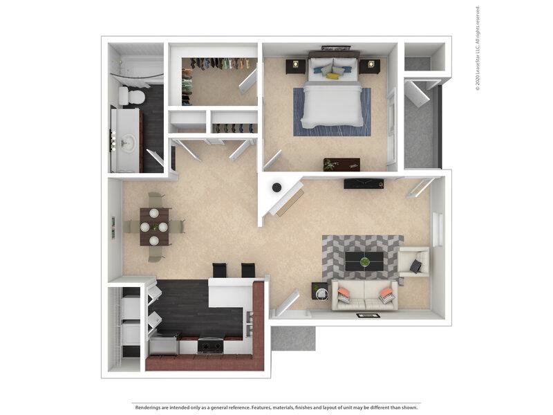 1x1-863- Full Renovation Floorplan