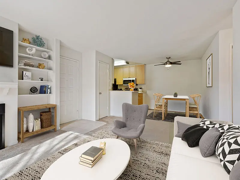Model Living Room | Bel Air Apartments