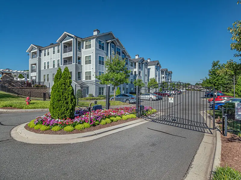 Gated Entry | The Crest at Brier Creek Raleigh Apartments