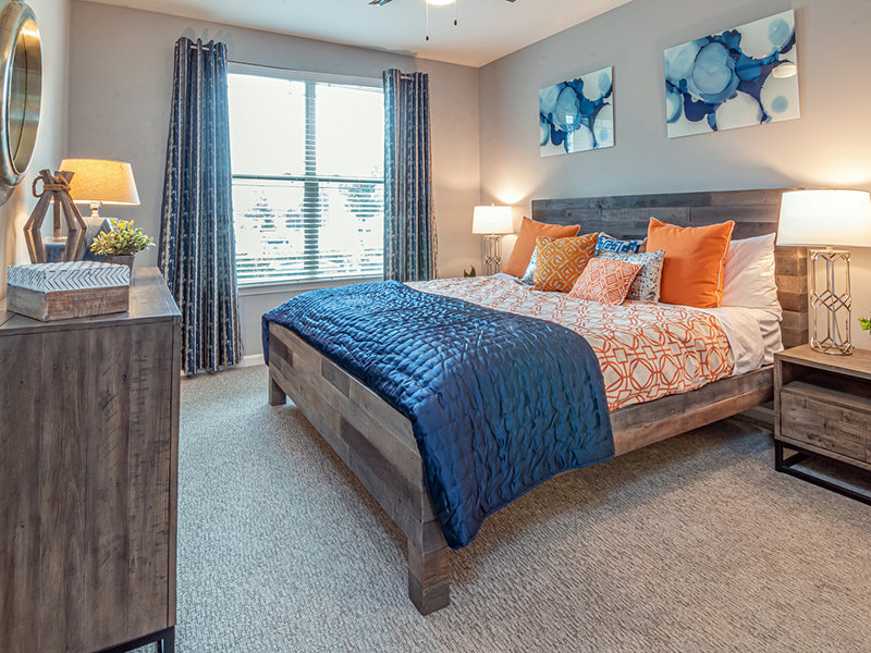 Bedroom | The Crest at Brier Creek Apartments in Raleigh