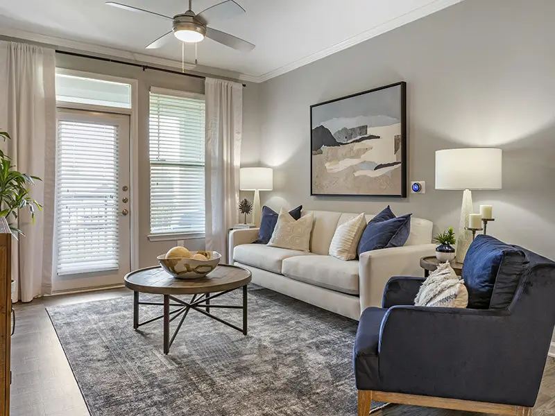 Living Room | The Crest at Brier Creek Raleigh Apartments