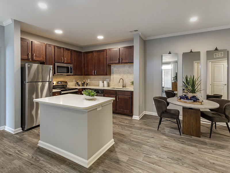 Kitchen | The Crest at Brier Creek Raleigh Apartments