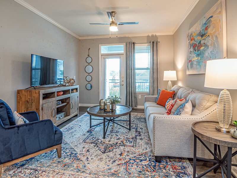 Front Room | The Crest at Brier Creek Apartments in Raleigh