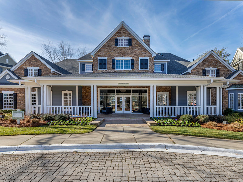 Clubhouse Exterior | The Piedmont Apartments in Charlotte, NC