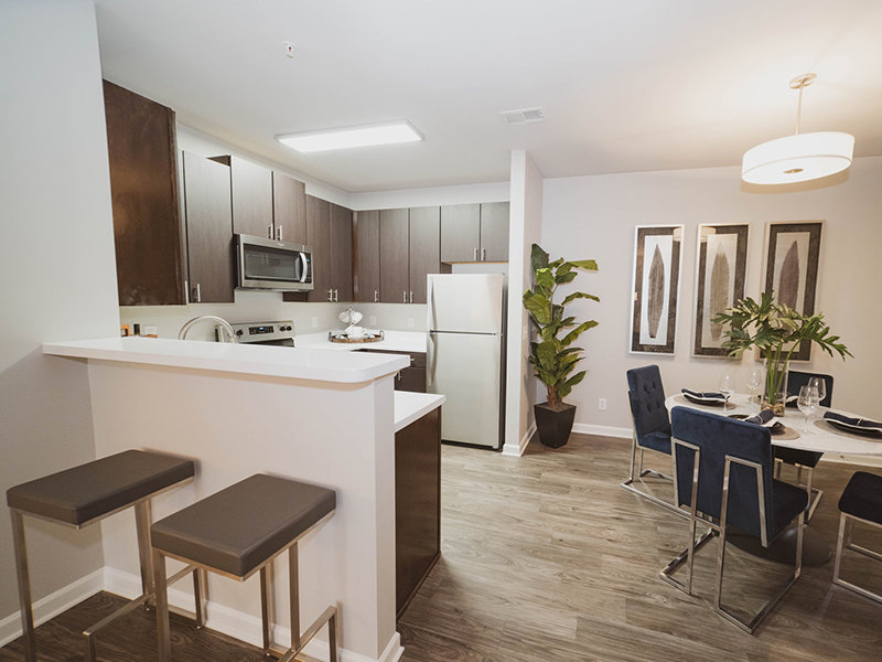 Kitchen and Dining Room | Reserve at Stone Hollow Apartments in Charlotte, NC