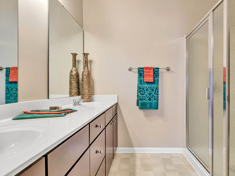 Bathroom | Reserve at Stone Hollow Apartments for Rent in Charlotte, NC