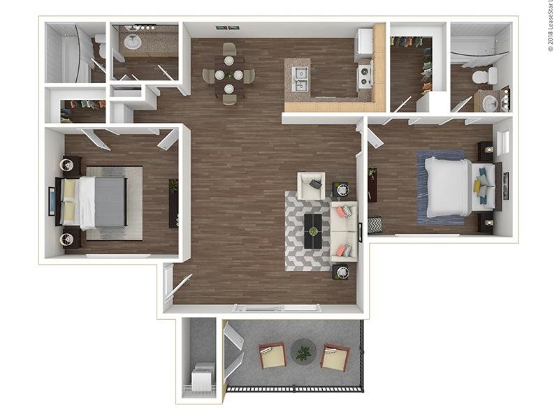 B2-950 Floorplan at Ventana Palms