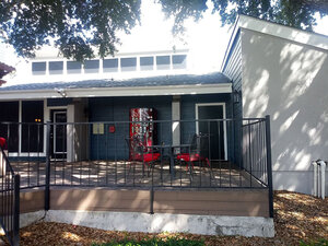 Clubhouse Patio | Alamo Oaks Apartments in San Antonio, TX