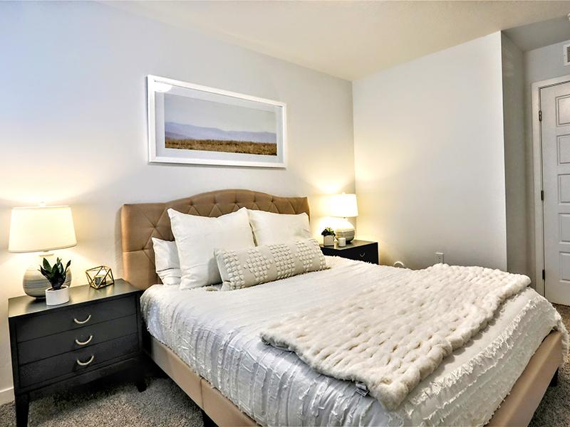 Large Furnished Bedroom | Amazon Falls Townhomes in Star, ID