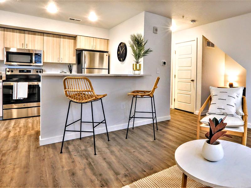 Living Room and Kitchen | Amazon Falls Townhomes in Star, ID