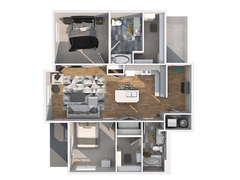 Bobcat 2 ADA floor plan at Basin View Landing