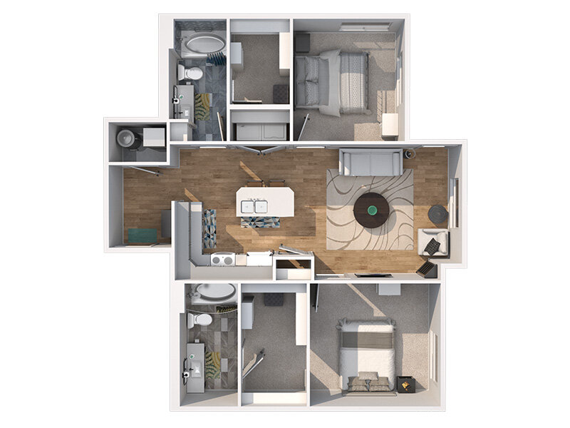 Needles floor plan at Basin View Landing