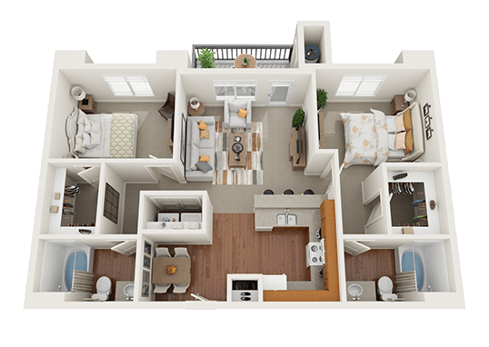 Floorplan for Birkhill Apartments