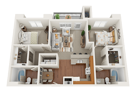 Floorplan for Birkhill Apartments