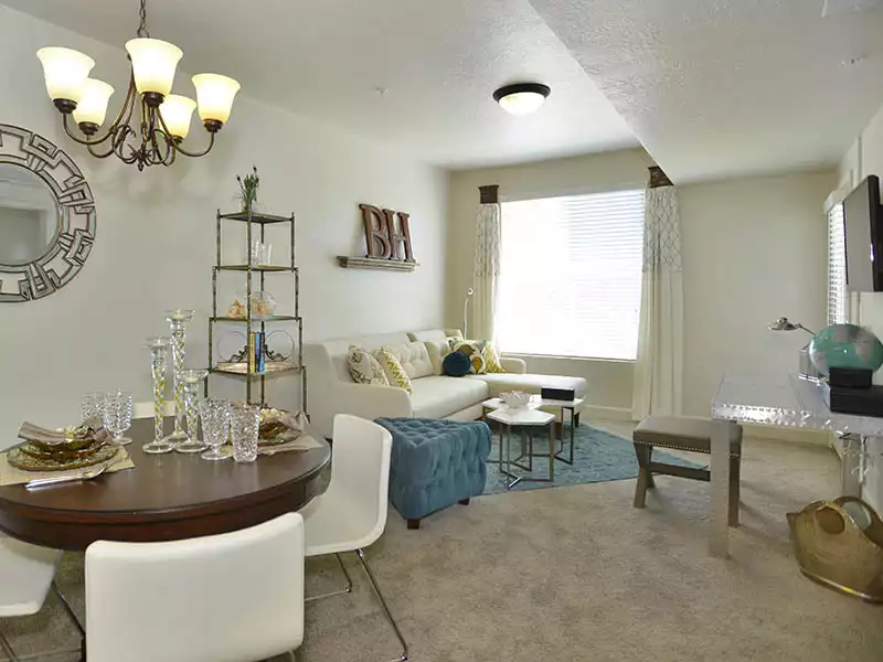 Living Room | Birkhill Apartments in Murray, UT