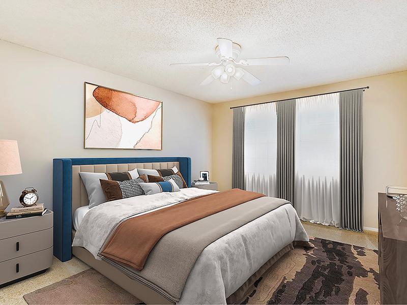 Furnished Bedroom | Bocage Apartments in Orlando, FL