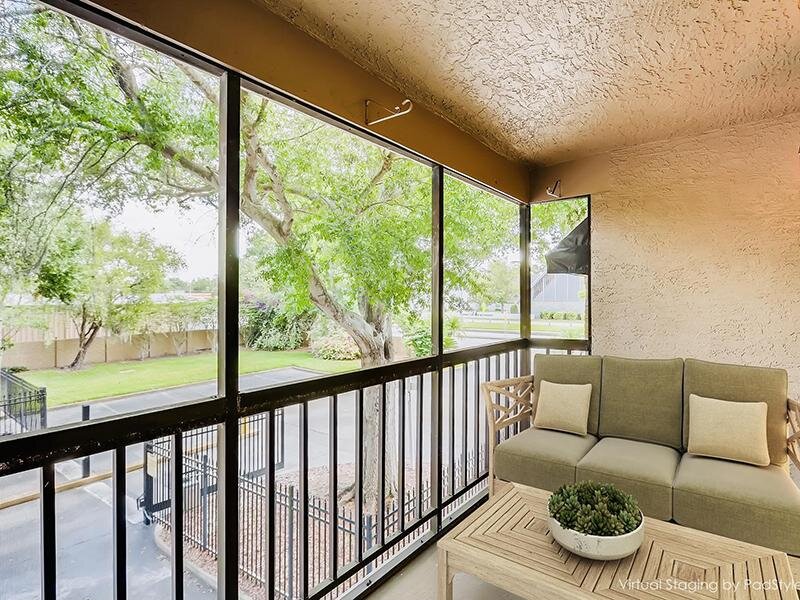 Furnished Balcony | Bocage Apartments in Orlando, FL