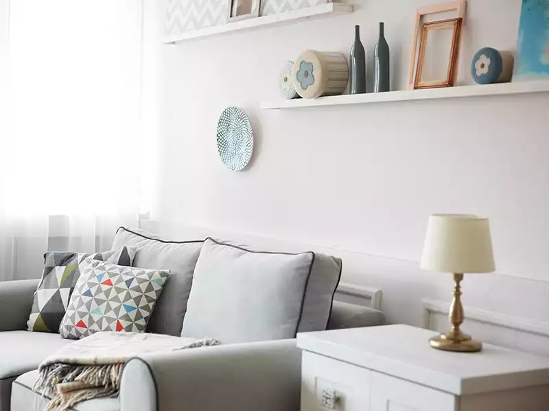 Living Room | Bookbinder Apartments