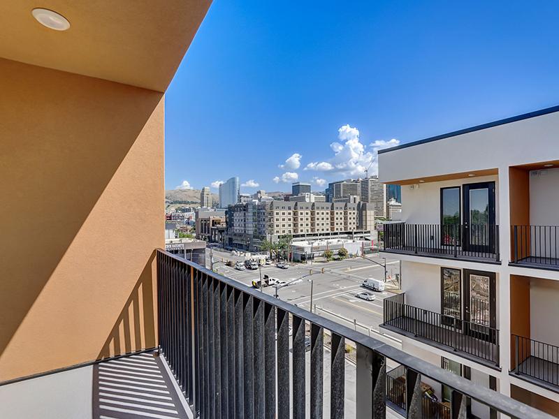 Private Balcony | Bookbinder Apartments