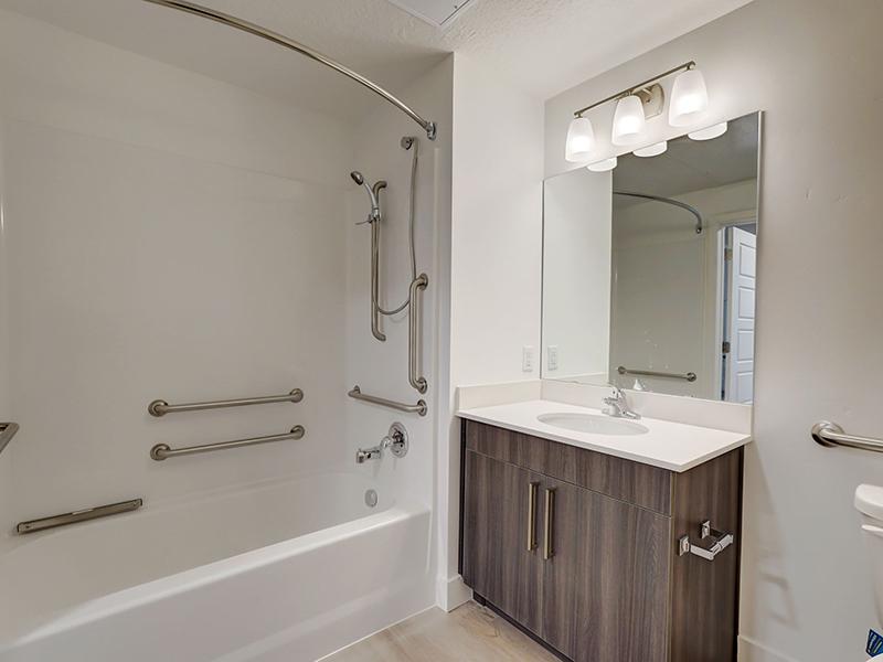 Bathroom | Bookbinder Apartments in Salt Lake City, UT