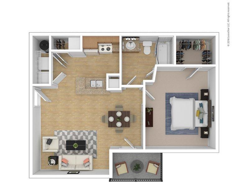 Bridgewater at Town Center Apartments Floor Plan A1