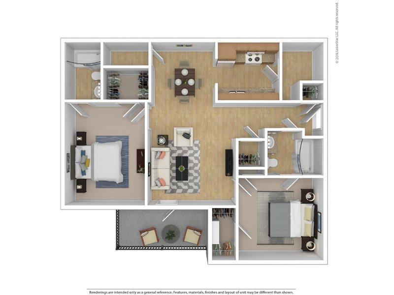 Bridgewater at Town Center Apartments Floor Plan B1