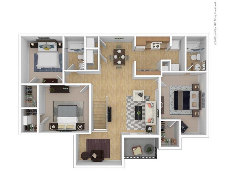 Bridgewater at Town Center Apartments Floor Plan C2