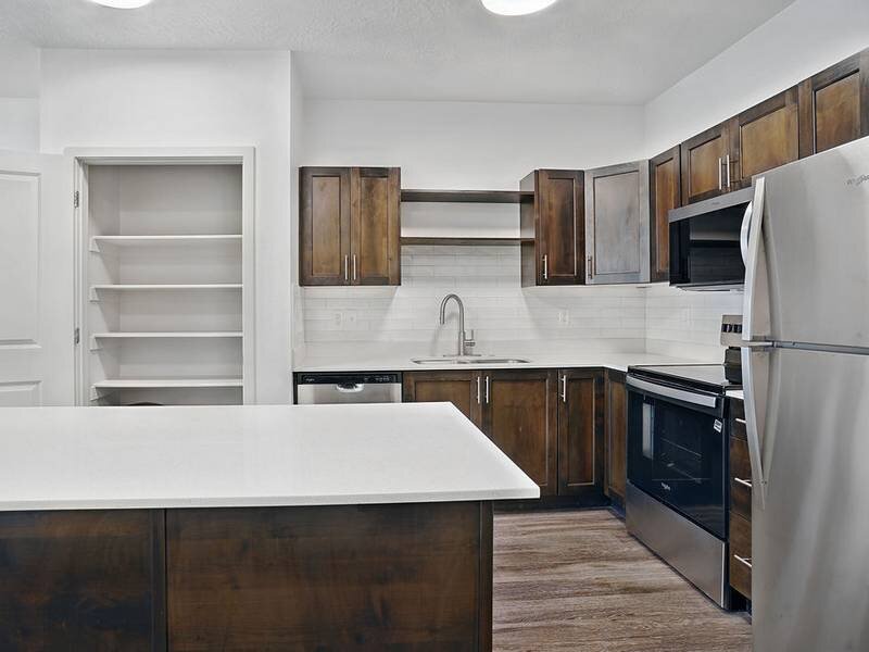 Kitchen with Modern Finishes | Canyon View Crossing Apartments in Orem, UT