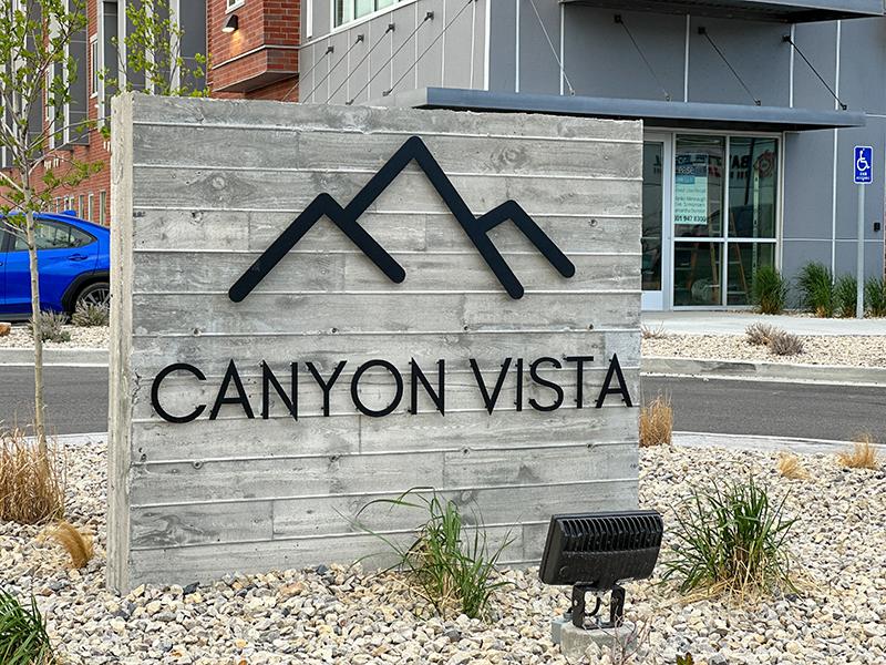 Apartment Sign Entrance | Canyon Vista