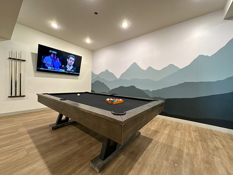 Billiards Table in Game Room | Canyon Vista
