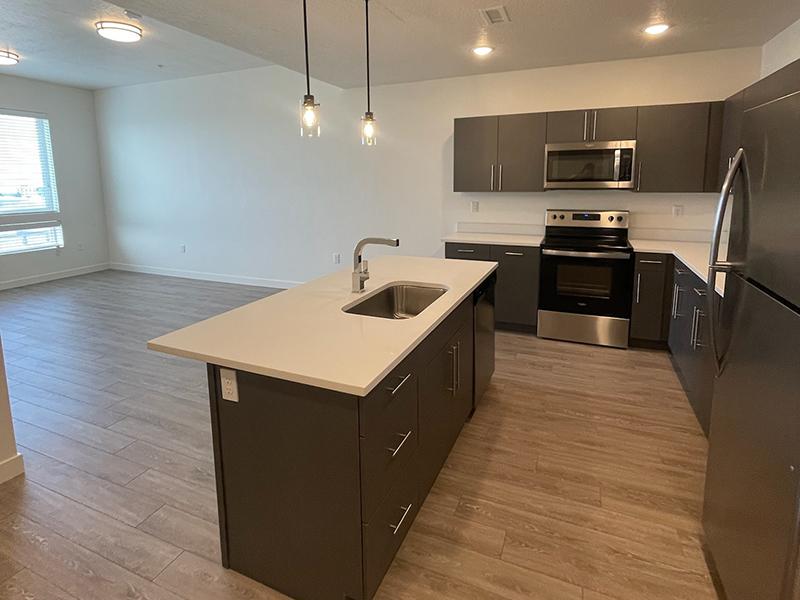 Kitchen Island | Canyon Vista Apartments for Rent in Draper, UT