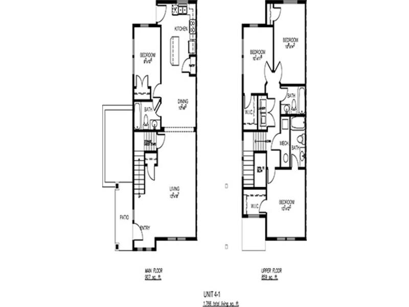 Central Park Station Apartments Floor Plan Four Bedroom