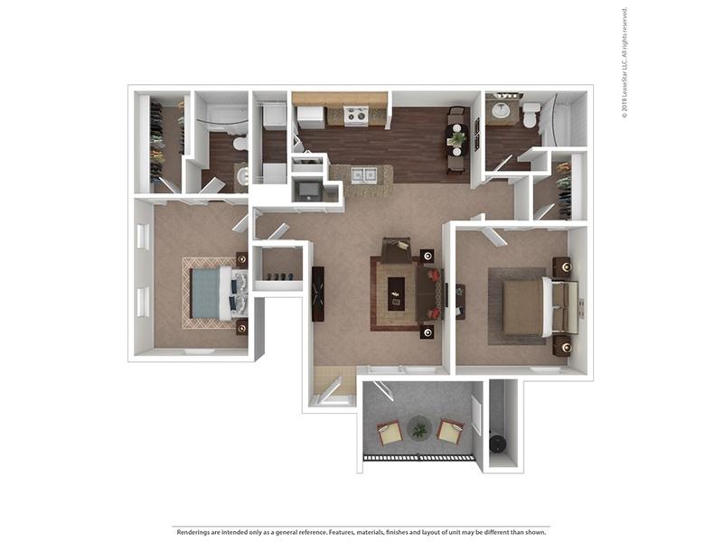 Central Park Apartments Floor Plan Two Bedroom